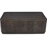 Gibson Cocktail Coffee Table in Smoke Gray Mango Wood