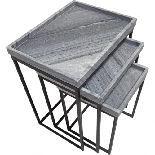 Crestview Collection Greyson 3 Piece Nesting Table Set