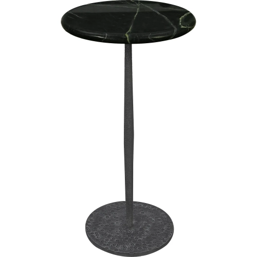 Sable Martini Table in Black Marble & Black Metal