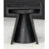 Keppler 2 Piece Nesting End Tables Set in Black Mango Wood