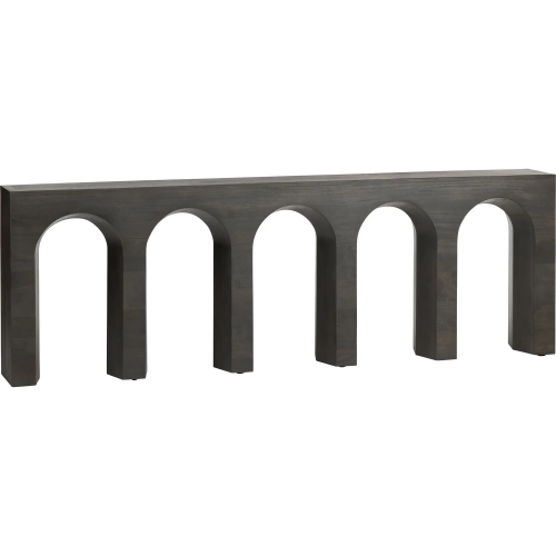 Trinity 97.5"W Console Sofa Table in Gray Washed Wood
