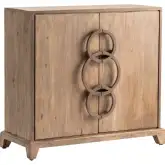 Bengal Manor 37.5" 2 Door Media Cabinet Light Brown Wood