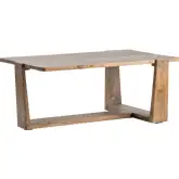 Janoski Cocktail Coffee Table in Brown Mango Wood