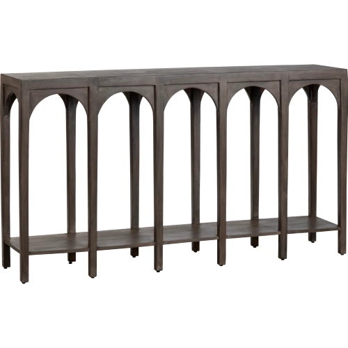 Gotham Console Sofa Table in Espresso Brown Mango Wood