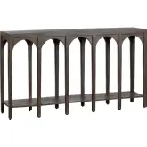 Gotham Console Sofa Table in Espresso Brown Mango Wood