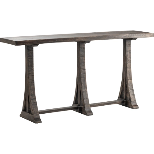 Alpine Console Sofa Table in Distressed Mango Wood