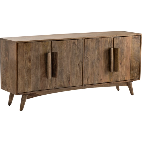 Sonoma 72" 4 Door Media Credenza Sideboard in Sand Washed Mango Wood
