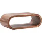 Infinity Cocktail Coffee Table in Brown Mango Wood