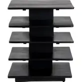 Hopper End Table in Black Mango Wood