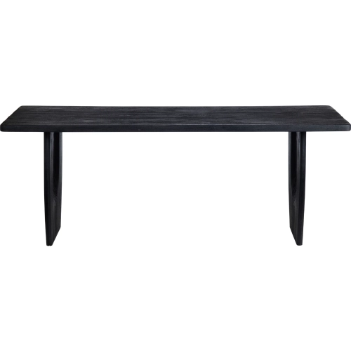 Lennox 86" Dining Table in Charcoal Finish Solid Mango Wood