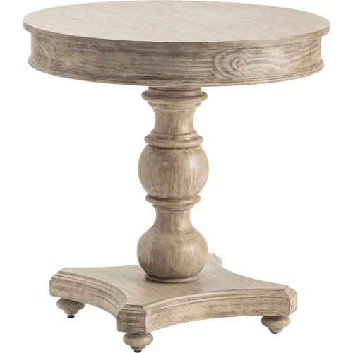 Hawthorne Round Pedestal End Table