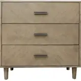 Bellview 3 Drawer Chest in Taupe Wood