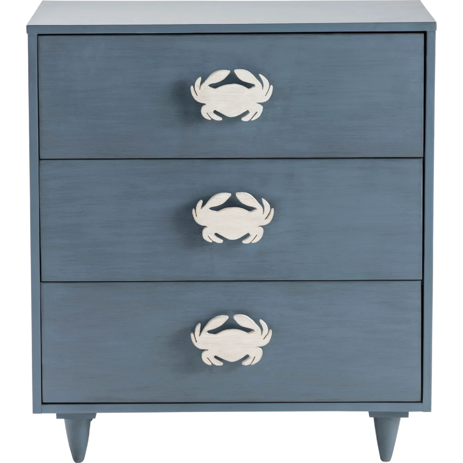 blue 3 drawer dresser Roosevelt 3 Drawer Dresser/Nightstand in Blue – Maison de Kristine main image 1