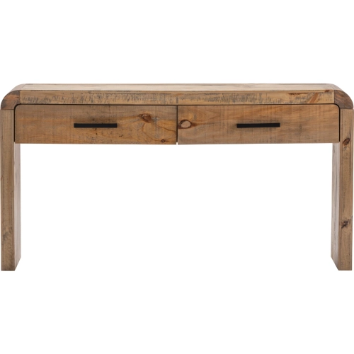 Pleasant Grove Console 2 Drawer Sofa Table in Wood