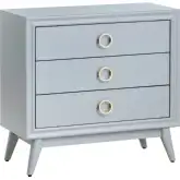 Pomeroy 3 Drawer Chest in Gray Wood