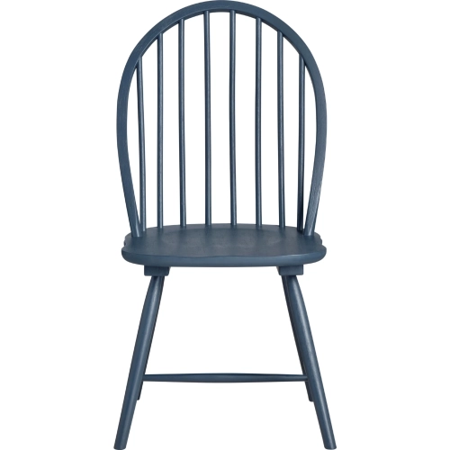 Parker Dining Chair in Blue Wood (Set of 2)