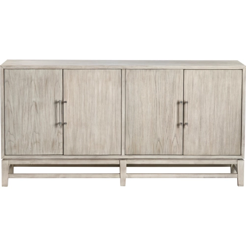 Annabelle 68" 4 Door Media Credenza Sideboard in Cream Wood
