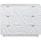 Cirrus 3 Drawer Chest in White Wood