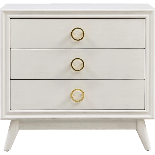 Pomeroy 3 Drawer Chest in Ivory Wood