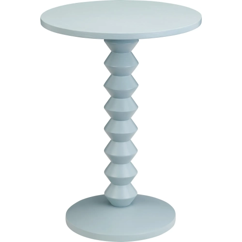 Taylor 18" Round End Table in Light Blue Wood