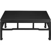 Mateo Square Cocktail Coffee Table in Black Wood