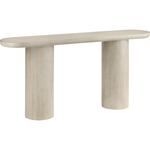Marisol 64.25"W Console Sofa Table in Cream Wood