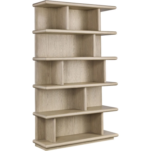 Arabelle Etagere Bookcase in Whitewash Cream Wood