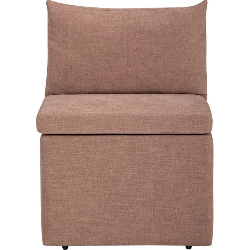 Taylor Dining Chair w/ Castors in Rust Red Performance Fabric (Set of 2)