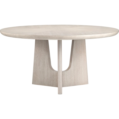 Willow 60" Round Dining Table in Wire Brushed Light Wood