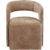 Napa Dining Chair in Rust Brown Fabric (Set of 2)