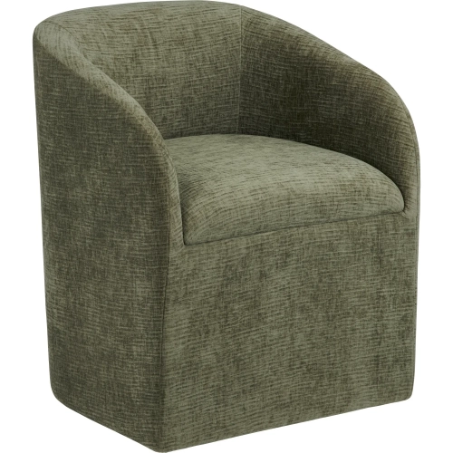 Athens Dining Chair in Pine Green Fabric (Set of 2)