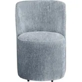 Laguna Dining Chair in Soft Cornflower Blue Fabric (Set of 2)