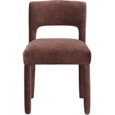 London Dining Chair in Rich Burgundy Red Fabric (Set of 2)