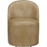 Fairfax Dining Chair in Light Brown Vegan Leather (Set of 2)