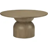 Tahoe 60"W Round Dining Table in Brown Wood