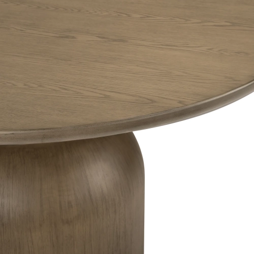 Tahoe 60"W Round Dining Table in Brown Wood