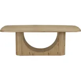 Westport 87.75"W Dining Table in Tan Wood