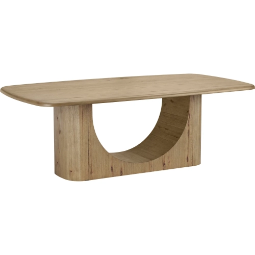 Westport 87.75"W Dining Table in Tan Wood