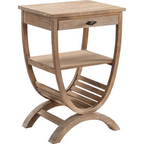 Crestview Collection Blondelle 1 Drawer End Table