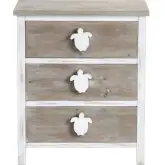 Key West 6 Drawer Chest in Distressed Multicolor Wood