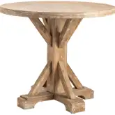 Sonoma 36" Round Accent Table in Distressed Wood
