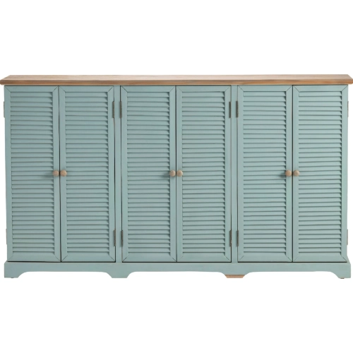 Crestview Collection Clearwater 63" 6 Door Credenza Sideboard