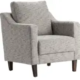 Bedford Accent Chair in Multi Gray Fabric & Wood