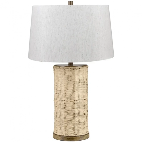 Wrenley Table Lamp in White Washed Grass Rope & Oat Linen (Set of 2)
