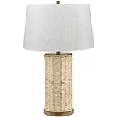 Wrenley Table Lamp in White Washed Grass Rope & Oat Linen (Set of 2)