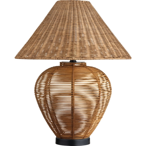 Wilson Table Lamp in Rattan