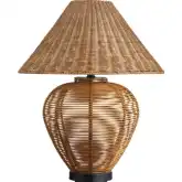 Wilson Table Lamp in Rattan