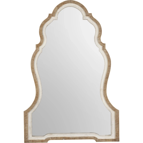 Lynden Wall Mirror in Two Toned Washed Wood