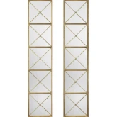Macon Wall Mirror in Antique Gold (Set of 2)