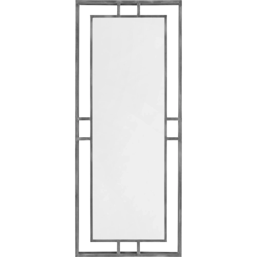 Jenson Wall Mirror in Silver Metal